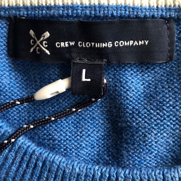NWT Crew clothing company blue sweater #E - Picture 5 of 7